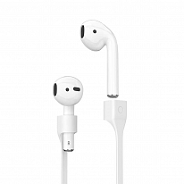 Силиконовый шнурок Deppa для AirPods «белый»