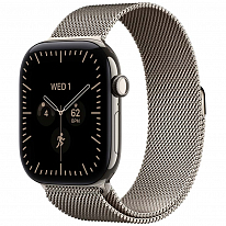 Apple Watch Series 12 GPS + Cellular 42mm Natural Titanium Case with Natural Milanese Loop MJGH4